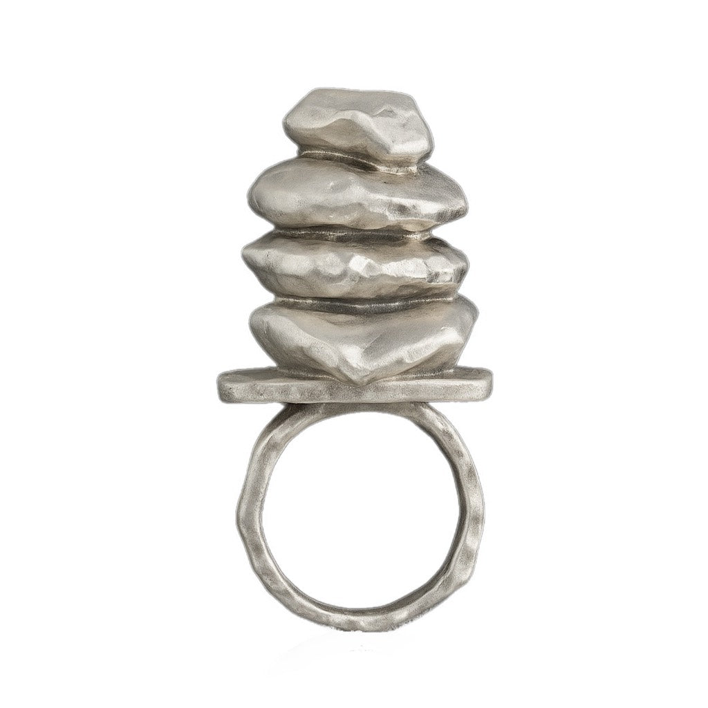 Stacked Stone Ring