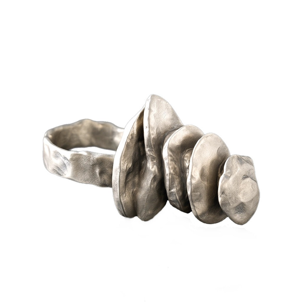 Stacked Stone Ring